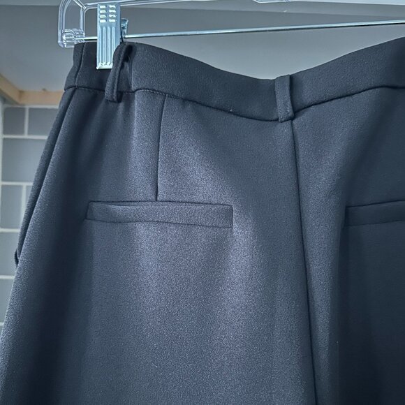 Sincerely Jules Crepe Black Flare Dress Pants Size Small - Picture 3 of 7